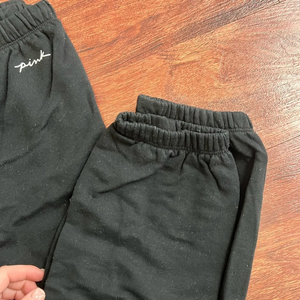 PINK Victoria's Secret Black Jogger Pants - Picture 2 of 5